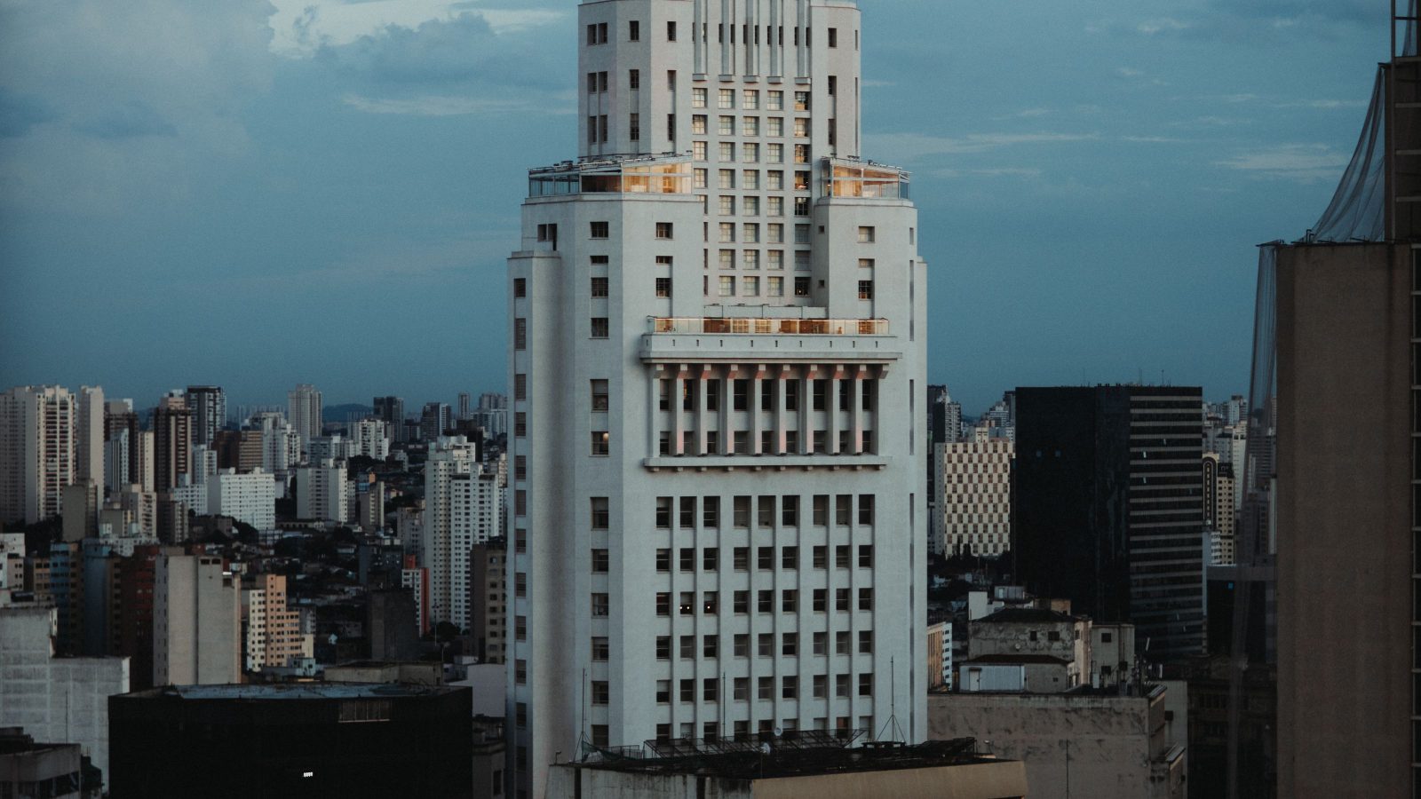 Established commercial tower representing capital committed to a long held asset.